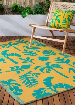 furn. Yellow Marula Outdoor 100% Recycled Rug (120 x 180cm)