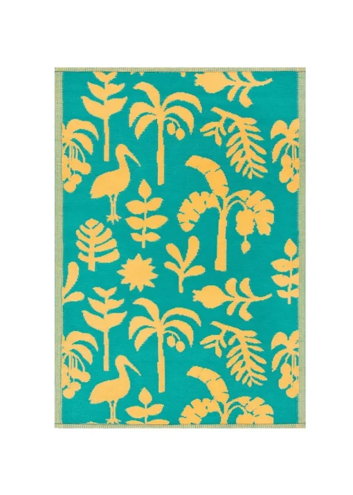 furn. Yellow Marula Outdoor 100% Recycled Rug (120 x 180cm)