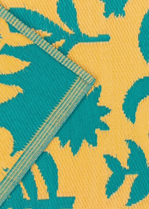 furn. Yellow Marula Outdoor 100% Recycled Rug (120 x 180cm)