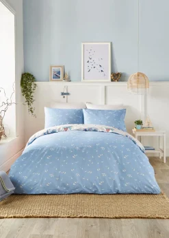 Fusion Beach Huts Blue Duvet Cover Set