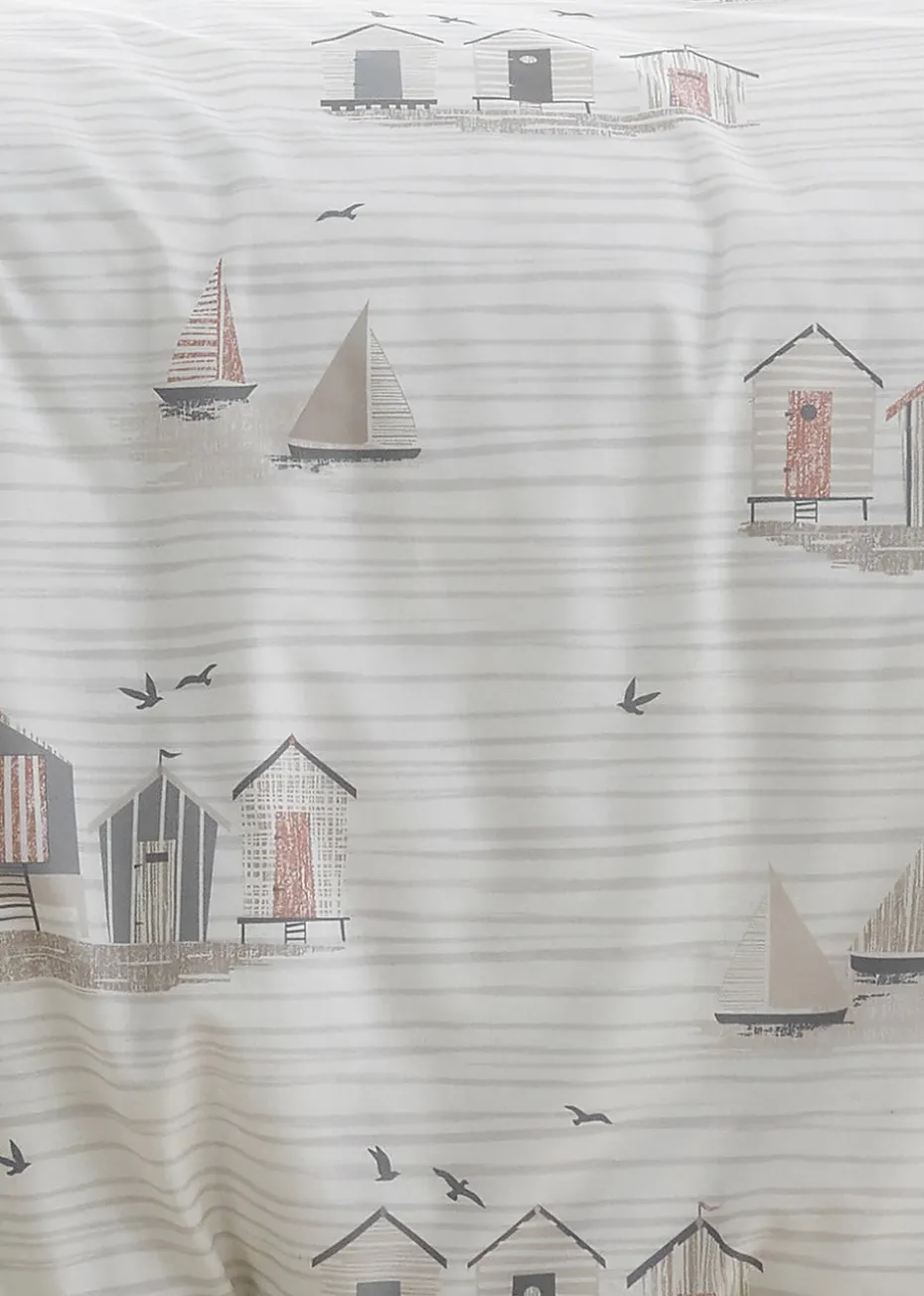 Fusion Beach Huts Natural Duvet Cover Set