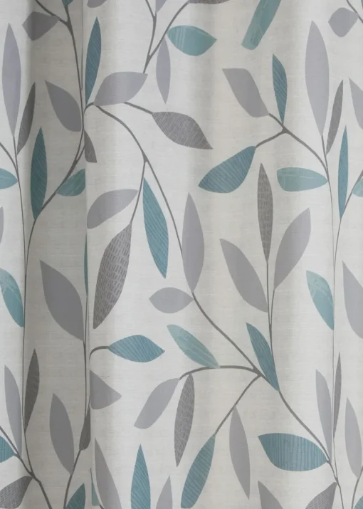Fusion Beechwood Blue Eyelet Curtains