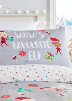 Fusion Christmas Elf & Santa Duvet Cover
