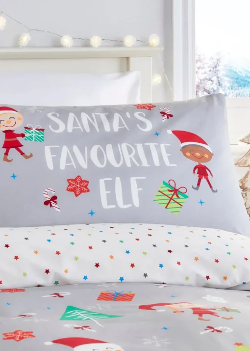 Fusion Christmas Elf & Santa Duvet Cover