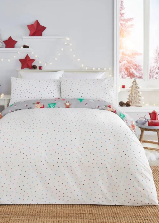 Fusion Christmas Elf & Santa Duvet Cover