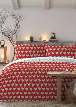 Fusion Christmas Geo Robin Duvet Cover Set