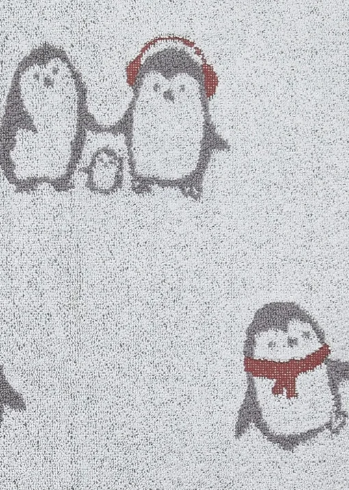 Fusion Christmas Penguins Hand Towel