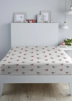 Fusion Christmas Robin Fitted Bed Sheet