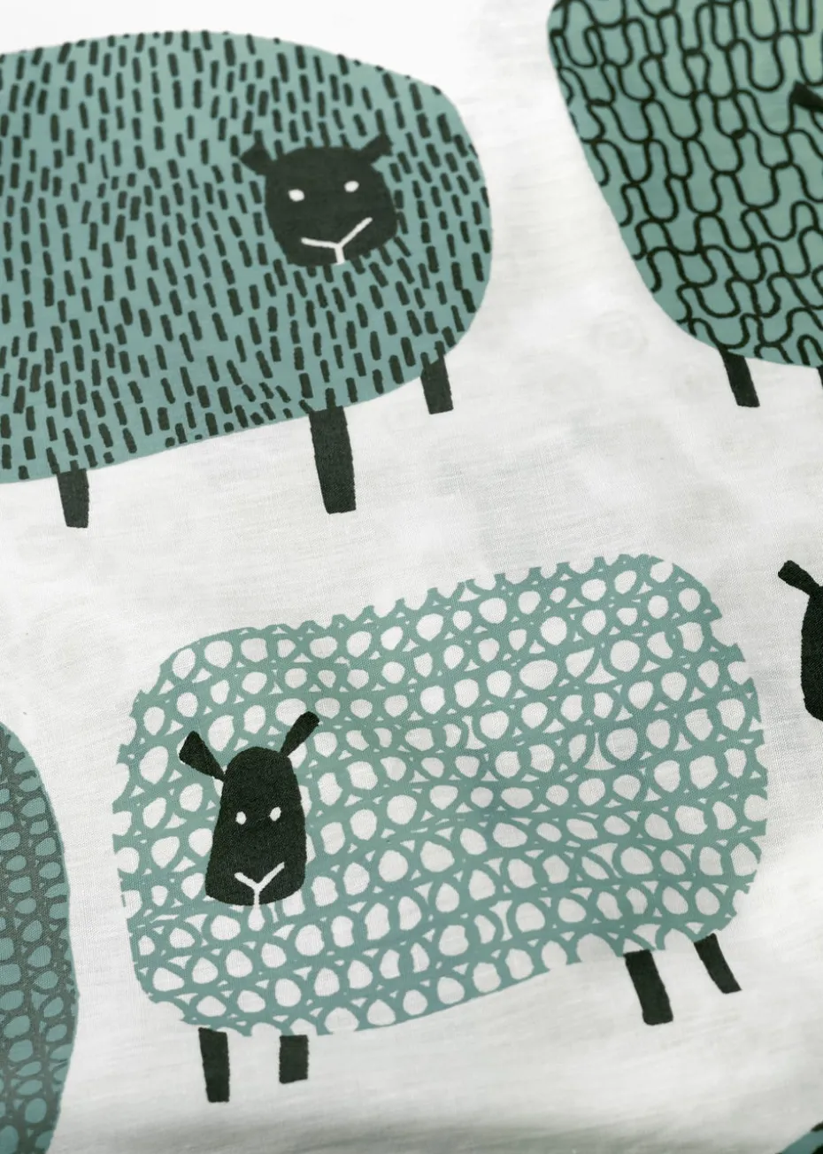 Fusion Dotty Sheep Blue Duvet Cover Set