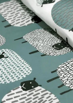 Fusion Dotty Sheep Blue Duvet Cover Set