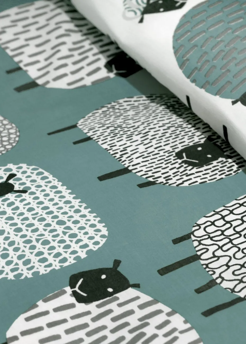 Fusion Dotty Sheep Blue Duvet Cover Set