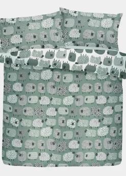 Fusion Dotty Sheep Blue Duvet Cover Set