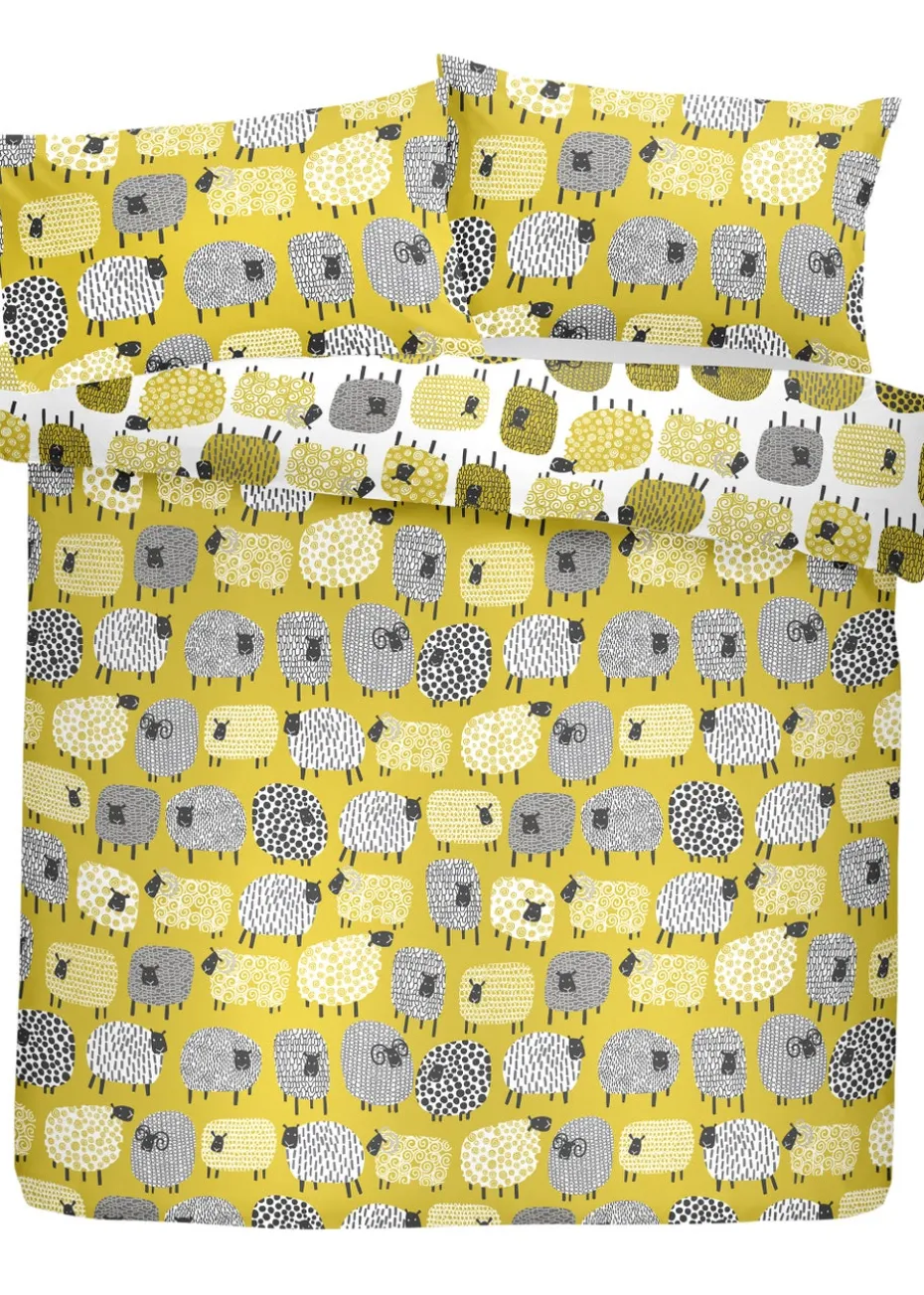 Fusion Dotty Sheep Yellow Duvet Cover Set