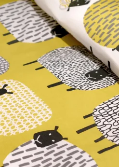 Fusion Dotty Sheep Yellow Duvet Cover Set
