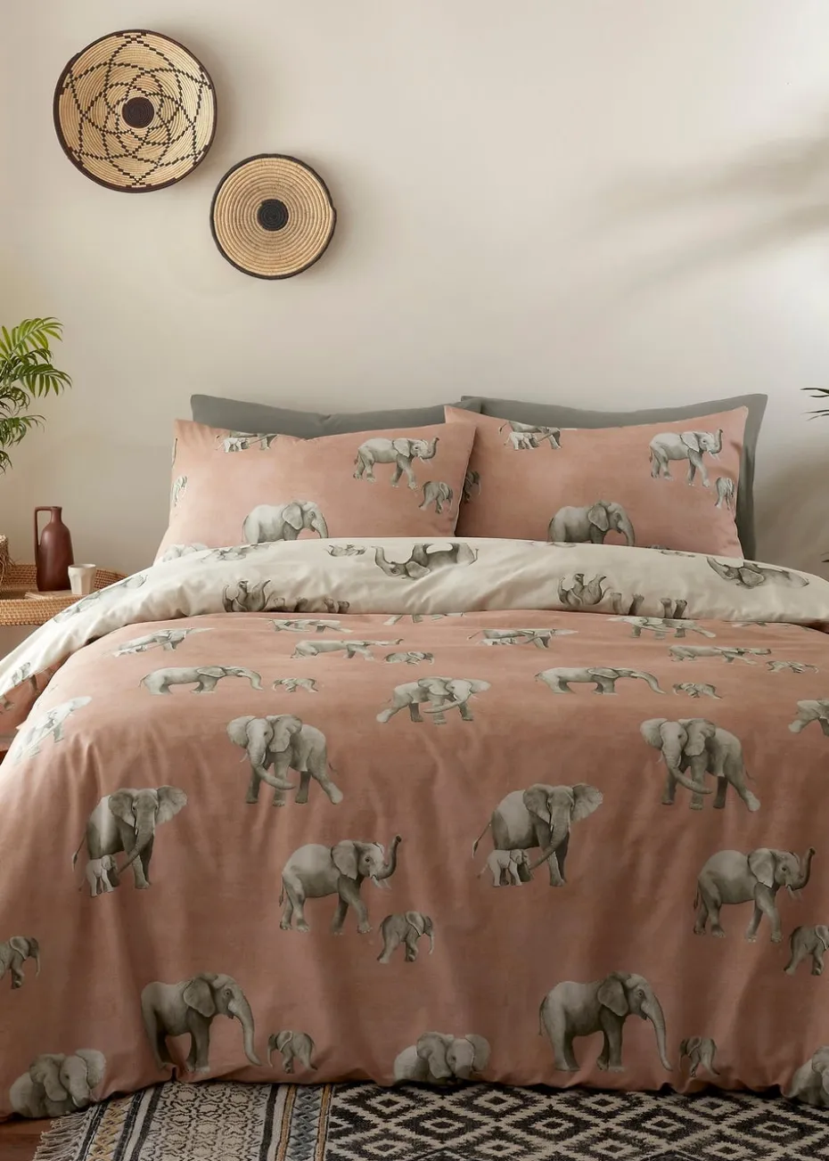 Fusion Ella the Elephant Natural Duvet Cover Set