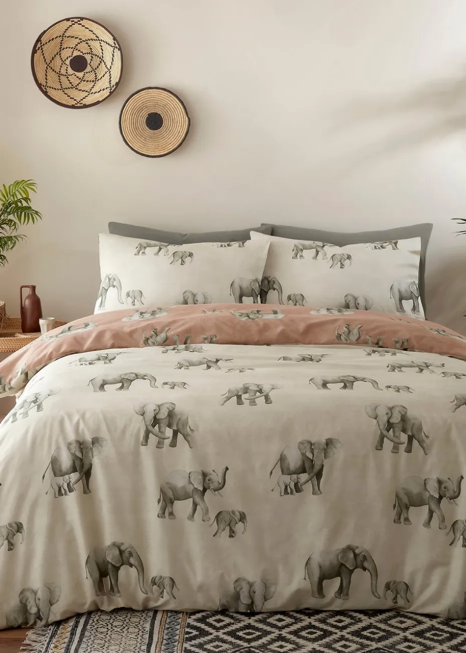 Fusion Ella the Elephant Natural Duvet Cover Set