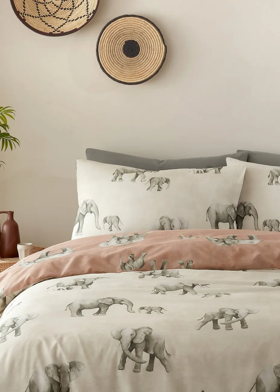 Fusion Ella the Elephant Natural Duvet Cover Set