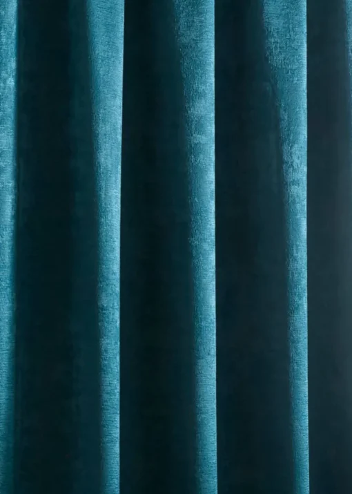 Fusion Galaxy Dim out Woven Green Pencil Pleat Curtains