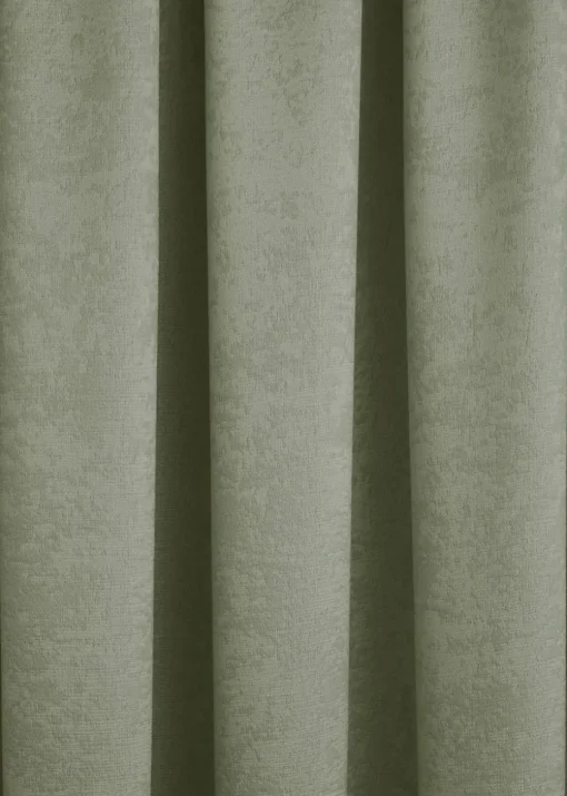 Fusion Galaxy Dimout Green Pencil Pleat Curtains
