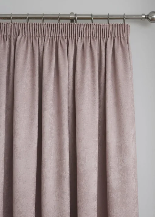 Fusion Galaxy Dimout Pink Pencil Pleat Curtains