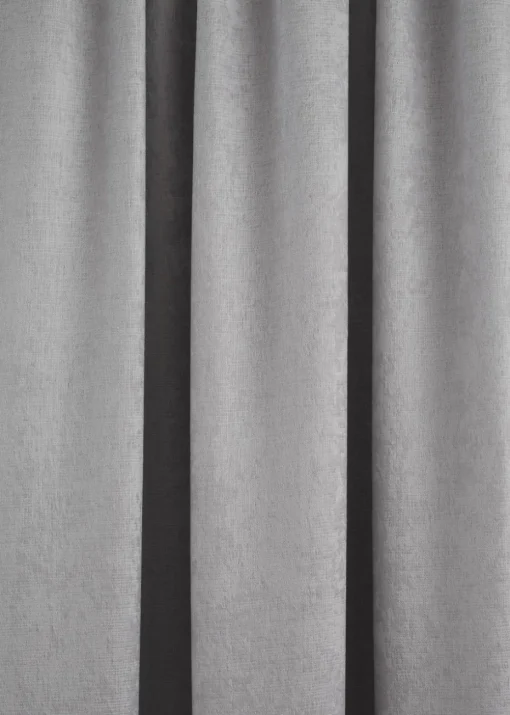 Fusion Galaxy Dimout Silver Pencil Pleat Curtains