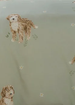 Fusion Hattie The Cockapoo Reversible Green Duvet Cover Set