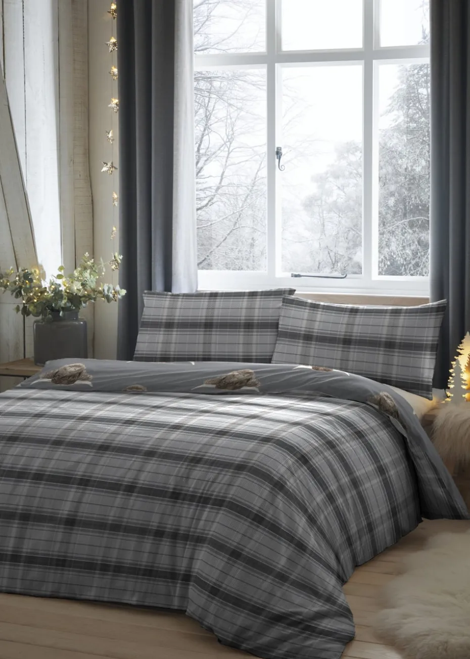 Fusion Highland Cow Grey Duvet Cover Set