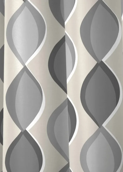 Fusion Lennox Grey Eyelet Curtains