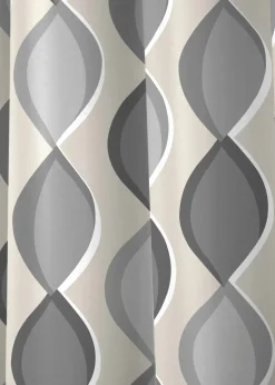 Fusion Lennox Grey Eyelet Curtains