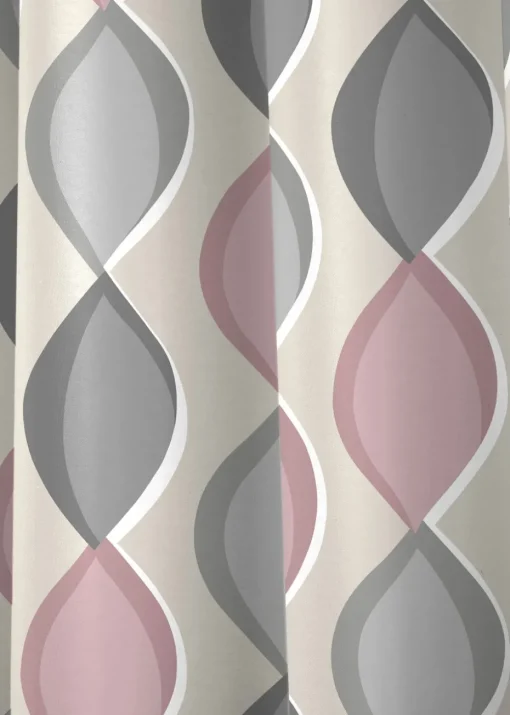 Fusion Lennox Pink Eyelet Curtains