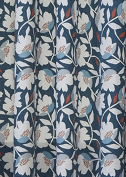 Fusion Luna Blue Eyelet Curtains