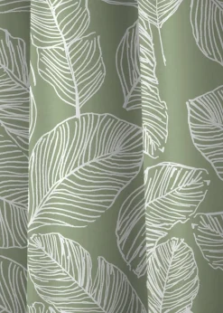 Fusion Matteo Green Eyelet Curtains