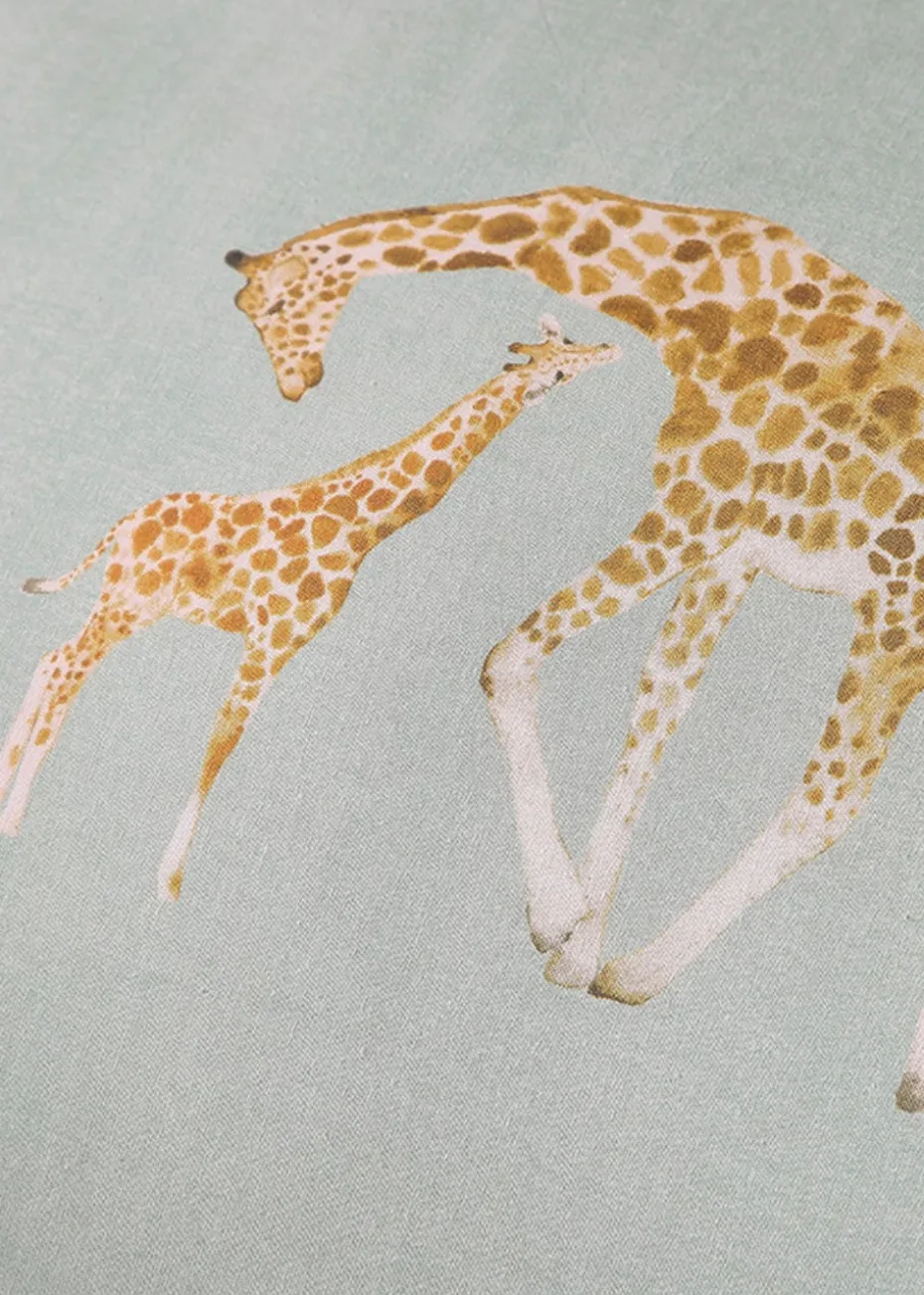 Fusion Milo Giraffe Blue Reversible Duvet Cover Set