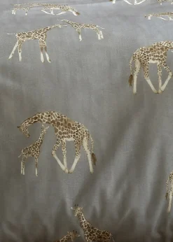 Fusion Milo Giraffe Grey Reversible Duvet Cover Set