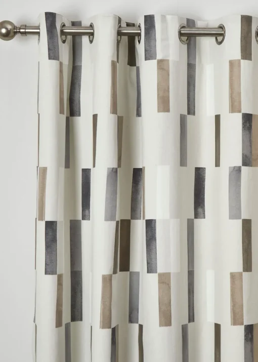 Fusion Oakland Natural Eyelet Curtains