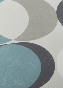 Fusion Sander Blue Eyelet Curtains