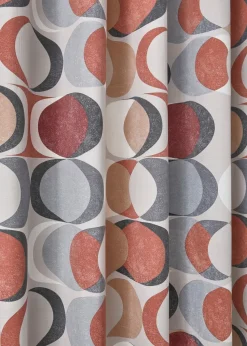 Fusion Sander Red Eyelet Curtains