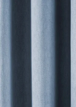 Fusion Sorbonne Blue Eyelet Curtains