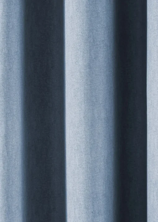 Fusion Sorbonne Blue Eyelet Curtains