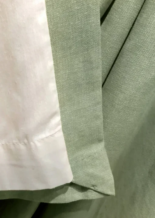 Fusion Sorbonne Green Eyelet Curtains