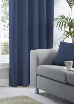 Fusion Sorbonne Navy Filled Cushion (43cm x 43cm)