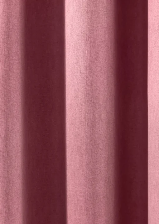 Fusion Sorbonne Pink Eyelet Curtains