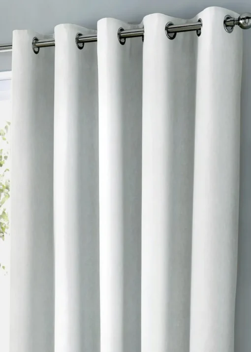 Fusion Sorbonne White Eyelet Curtains