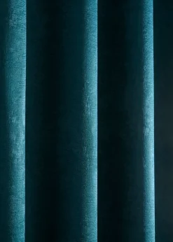 Fusion Strata Dim out Woven Green Eyelet Curtains