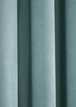 Fusion Strata Dimout Blue Eyelet Curtains