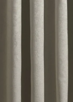 Fusion Strata Dimout Natural Eyelet Single Panel Door Curtain