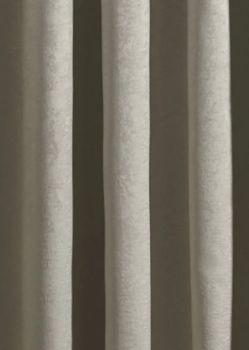 Fusion Strata Dimout Natural Eyelet Single Panel Door Curtain