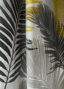 Fusion Tropical Curtains Yellow Eyelet Curtains