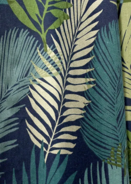 Fusion Tropical Curtains Blue Eyelet Curtains