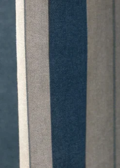 Fusion Whitworth Stripe Blue Eyelet Curtains